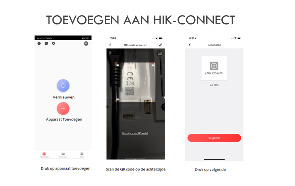 Hikvision AXHUB Pro toevoegen aan de cloud